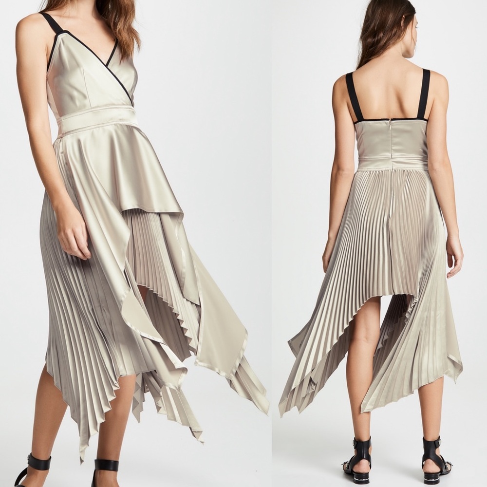 Worn 1x Yigal Azrouel Pleat Dress